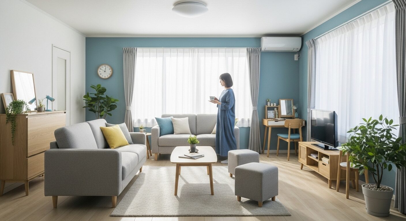 物理的な空間を整理整頓して快適になった部屋