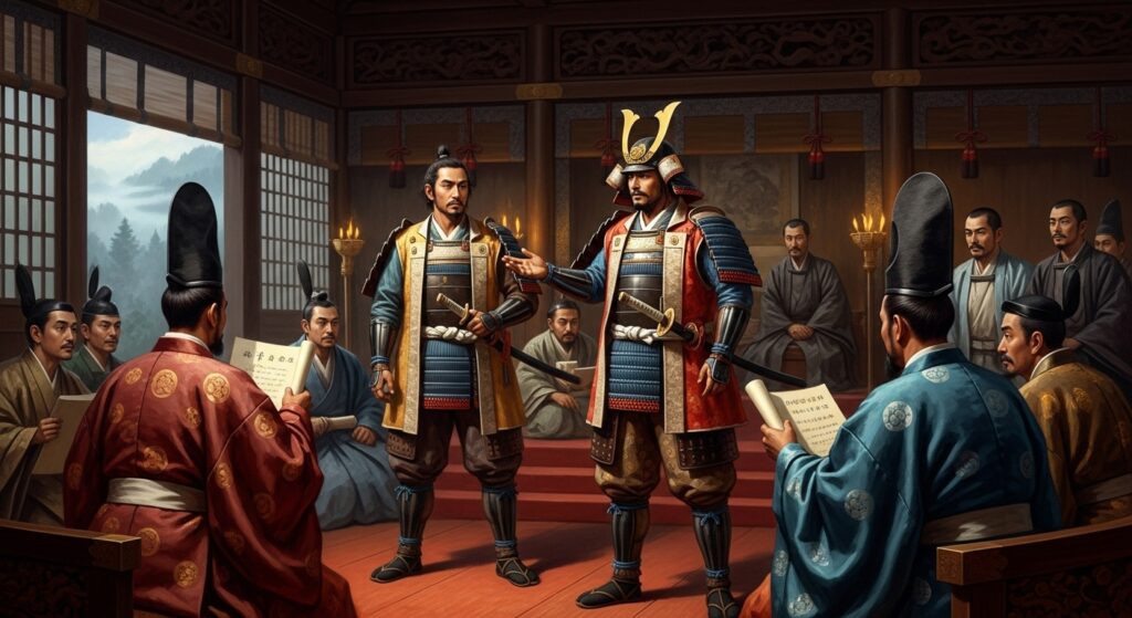 坂上田村麻呂は、敵将である阿弖流為の器量を認め、その力を今後の平和のために活かすべきだと考えました。しかし、都の公卿たちは「未知なる者」への恐怖と、自らの権威を守りたいというプライドから、その進言を退け、対話ではなく排除の道を選んでしまったのです。